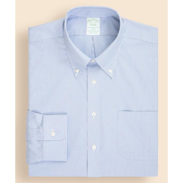 ブルックスブラザーズ（Brooks Brothers）/ストレッチピンポイントオックス　ギンガム　ドレスシャツ　Slim Fit セレモニー_13
