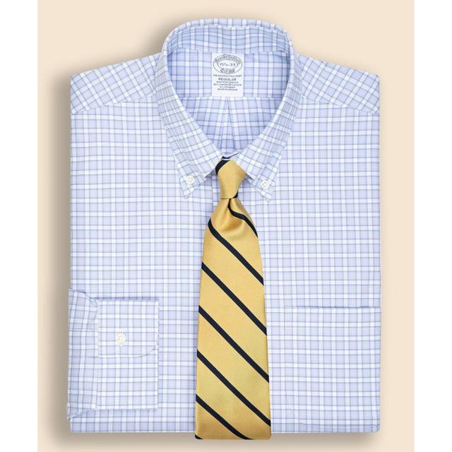 ブルックスブラザーズ（Brooks Brothers）/スーピマコットンストレッチ ブロードクロス チェック ドレスシャツ Regular Fit
