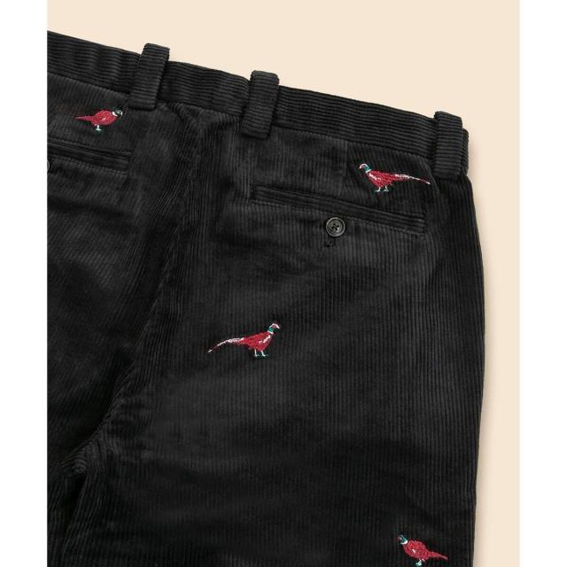 ブルックスブラザーズ（Brooks Brothers）/コットン　8−Waleコーデュロイ　フェザントエンブロイダリー　プレーンフロントパンツ　slim_5