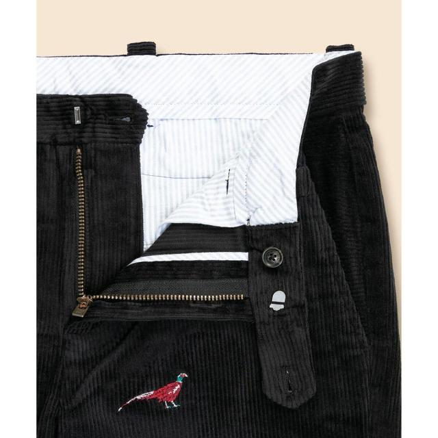 ブルックスブラザーズ（Brooks Brothers）/コットン　8−Waleコーデュロイ　フェザントエンブロイダリー　プレーンフロントパンツ　slim_6