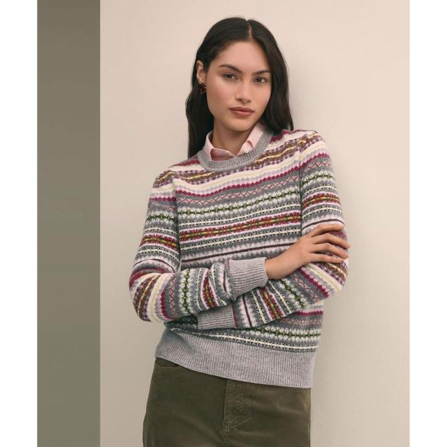 ブルックスブラザーズ（Brooks Brothers）/ラムズウール　フェアアイル　クルーネックセーター