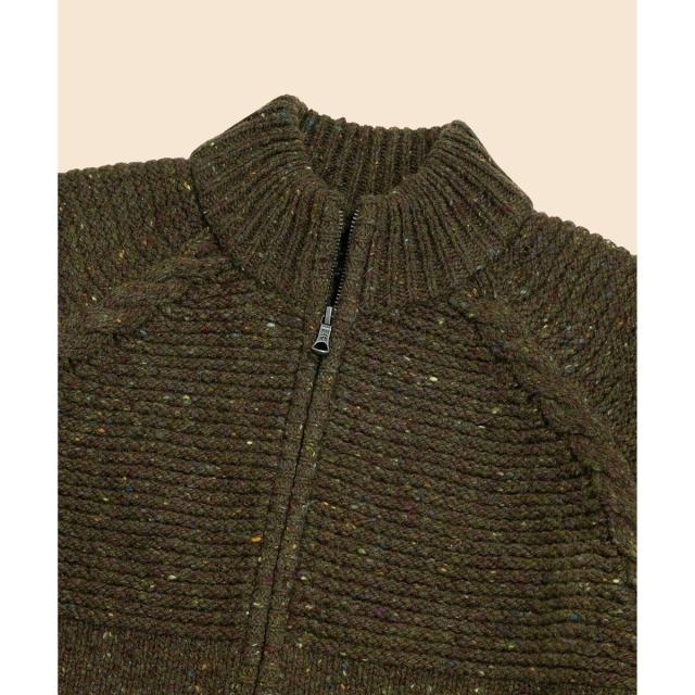 ブルックスブラザーズ（Brooks Brothers）/ウール　ドネガル　フルジップ　モックネックセーター_3
