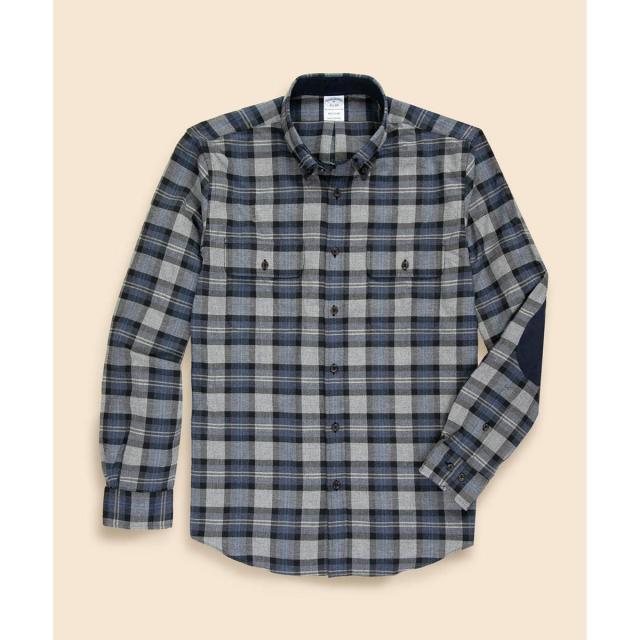 ブルックスブラザーズ（Brooks Brothers）/コットン／カシミヤ　フランネル　ダブルポケット　カジュアルシャツ　Regular Fit_1