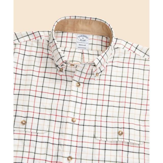 ブルックスブラザーズ（Brooks Brothers）/コットン／カシミヤ　フランネル　ダブルポケット　カジュアルシャツ　Regular Fit_4