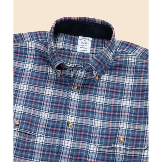 ブルックスブラザーズ（Brooks Brothers）/コットン／カシミヤ　フランネル　ダブルポケット　カジュアルシャツ　Regular Fit_12