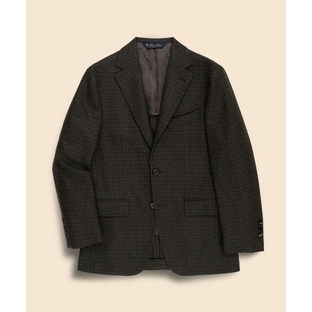 ブルックスブラザーズ（Brooks Brothers）/ウール／カシミヤ　ガンクラブチェック　段返り３釦ジャケット　TOKYO model