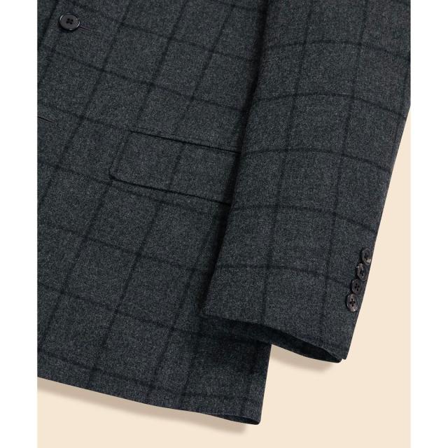 ブルックスブラザーズ（Brooks Brothers）/ウールブレンド　ウィンドウペイン　段返り３釦ジャケット　TOKYO model セレモニー_4