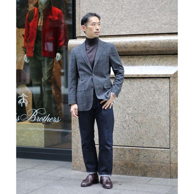 ブルックスブラザーズ（Brooks Brothers）/ウールブレンド　ウィンドウペイン　段返り３釦ジャケット　TOKYO model セレモニー_7