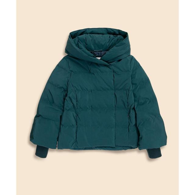 ブルックスブラザーズ（Brooks Brothers）/ポリエステル　マイクロタフタ　ショートパッファー　ダウンコート　Made in UK