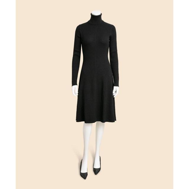 ブルックスブラザーズ（Brooks Brothers）/メリノウール　リブニット　タートルネック　セーターワンピース セレモニー_4