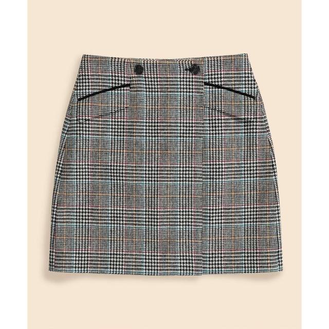 ブルックスブラザーズ（Brooks Brothers）/ウール　マルチカラーチェック　ラップスカート セレモニー_4