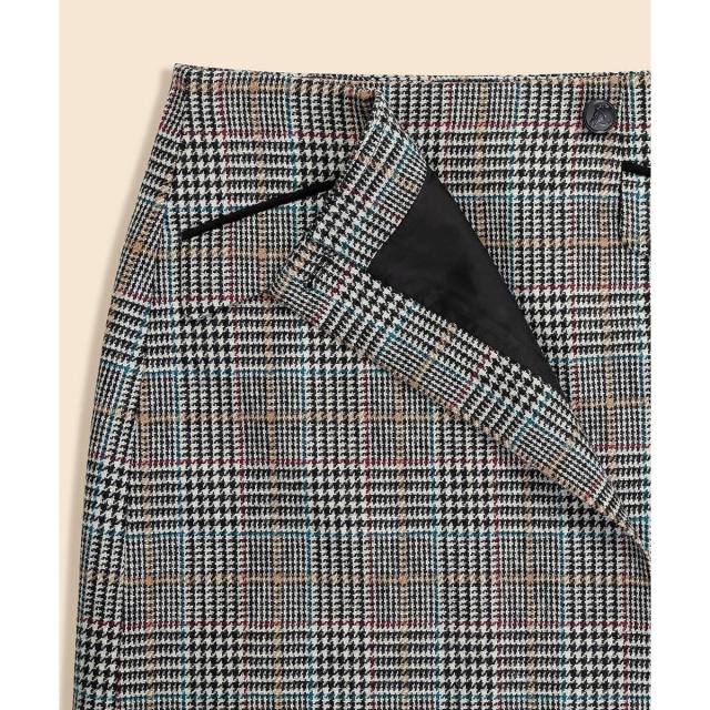 ブルックスブラザーズ（Brooks Brothers）/ウール　マルチカラーチェック　ラップスカート セレモニー_6