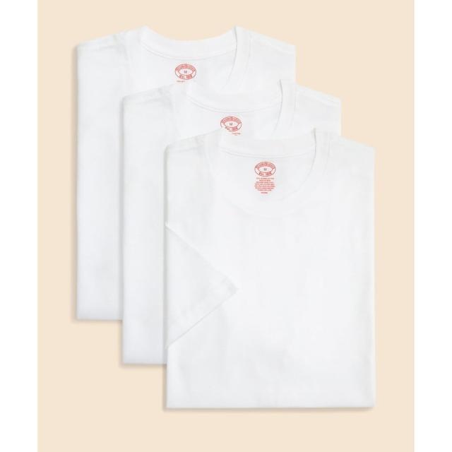 ブルックスブラザーズ（Brooks Brothers）/スーピマコットン　GFロゴ　３パック　クルーネックＴシャツ　Traditional Fit