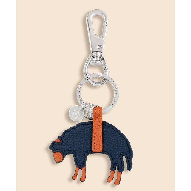 ブルックスブラザーズ（Brooks Brothers）/カウレザー　GFロゴ　キーフォブ