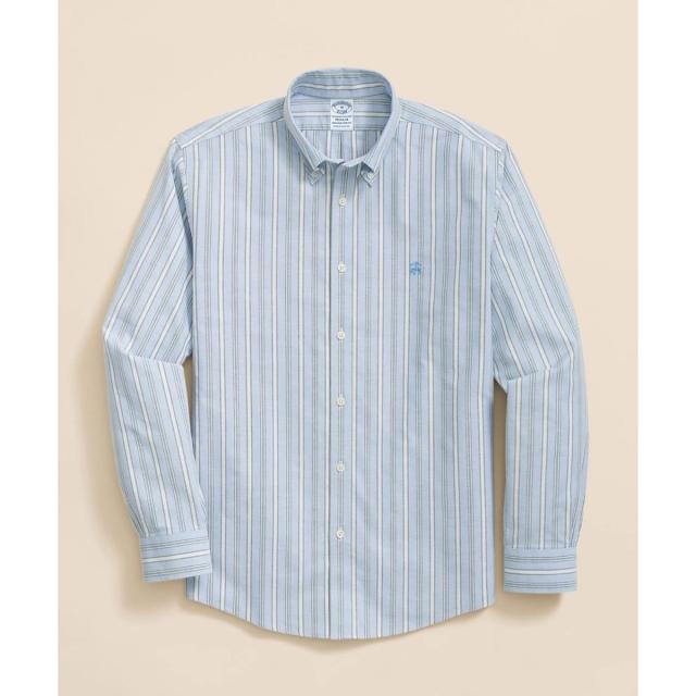 ブルックスブラザーズ（Brooks Brothers）/ストレッチオックスフォード　GFロゴ　シーズナルパターン　カジュアルシャツ　Regular Fit
