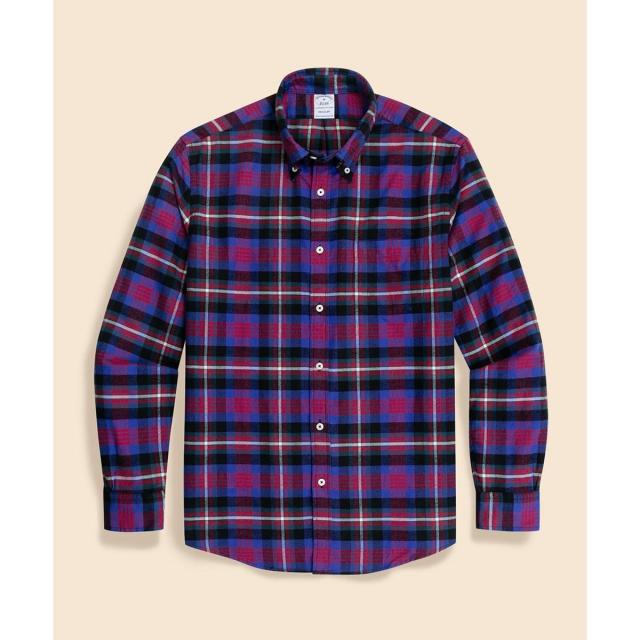 【NEW】ブルックスブラザーズ（Brooks Brothers）/フランネル　タータンチェック　カジュアルシャツ　Regular Fit
