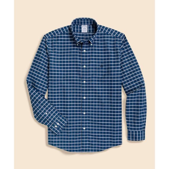 ブルックスブラザーズ（Brooks Brothers）/ストレッチオックスフォード　GFロゴ　シーズナルパターン　カジュアルシャツ　Regular Fit_1