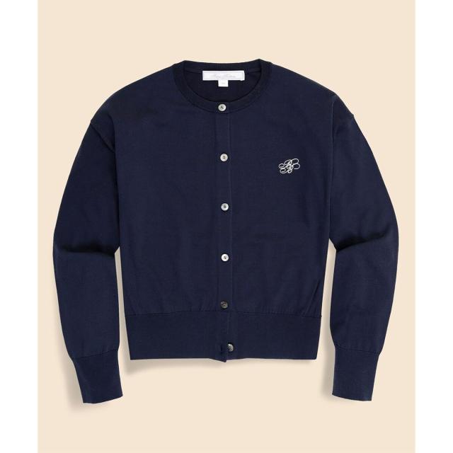 ブルックスブラザーズ（Brooks Brothers）/【Double B Collection】 キュプラ/ナイロン　BBロゴ　カーディガン