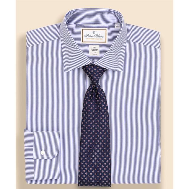 ブルックスブラザーズ（Brooks Brothers）/ラグジュアリー　コットンツイル　ストライプ　フレンチプラケット　ドレスシャツ　Regular …