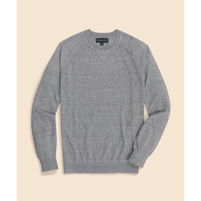 ブルックスブラザーズ（Brooks Brothers）/リネンブレンド　ラグランスリーブ　クルーネックセーター