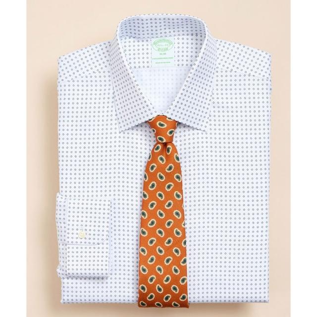 ブルックスブラザーズ（Brooks Brothers）/Brooks Brothers Explorer　スーピマコットンブレンド　ドット　ドレスシャツ　S