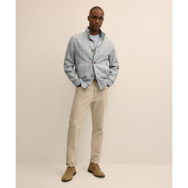 ブルックスブラザーズ（Brooks Brothers）/シルク／ウール　グレンプラッド　バルスターブルゾン_1