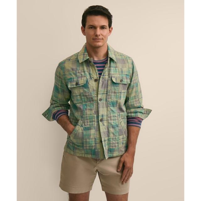 ブルックスブラザーズ（Brooks Brothers）/コットン　マドラスパッチワーク　シャツジャケット