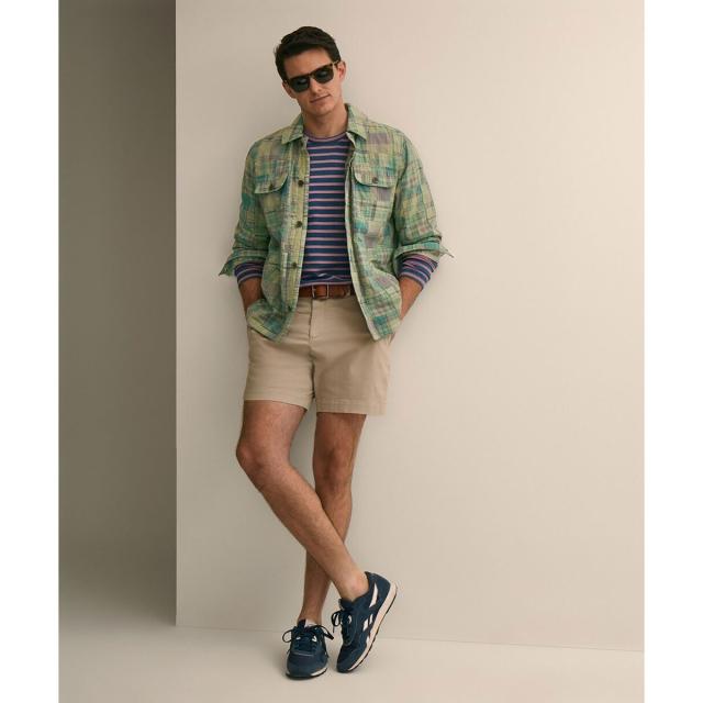 ブルックスブラザーズ（Brooks Brothers）/コットン　マドラスパッチワーク　シャツジャケット_1