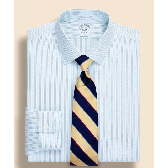 ブルックスブラザーズ（Brooks Brothers）/スーピマコットン　ストレッチロイヤルオックスフォード　シーズナルパターン　ドレスシャツ…
