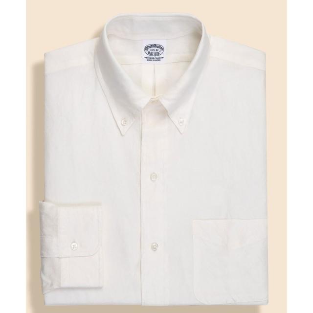 ブルックスブラザーズ（Brooks Brothers）/Makers　シルク／リネン　オックスフォード　６釦ドレスシャツ_1