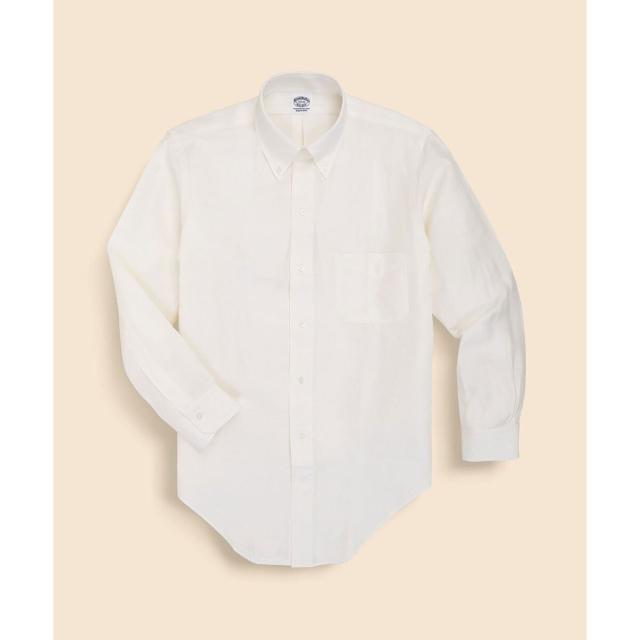ブルックスブラザーズ（Brooks Brothers）/Makers　シルク／リネン　オックスフォード　６釦ドレスシャツ_3