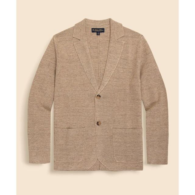 ブルックスブラザーズ（Brooks Brothers）/リネン/コットン　ニットジャケット