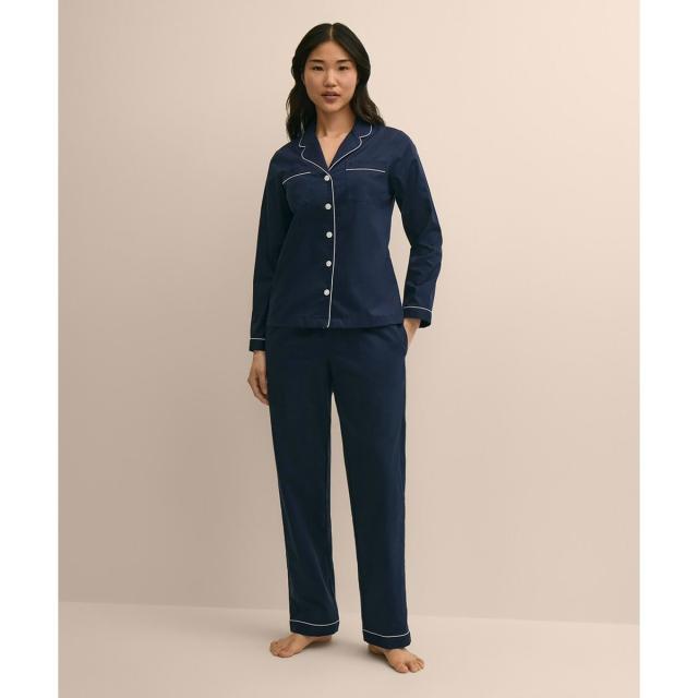ブルックスブラザーズ（Brooks Brothers）/コットン　コントラストパイピング　パジャマ