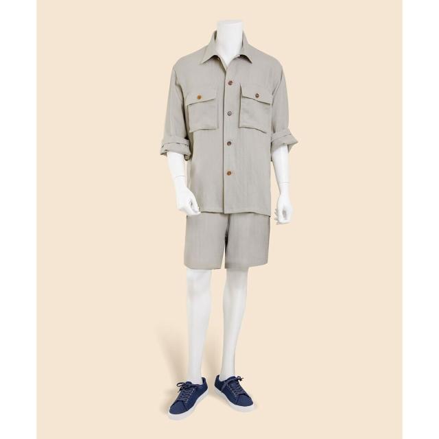 ブルックスブラザーズ（Brooks Brothers）/リヨセル／リネン　ヘリンボーン　ショーツ_4