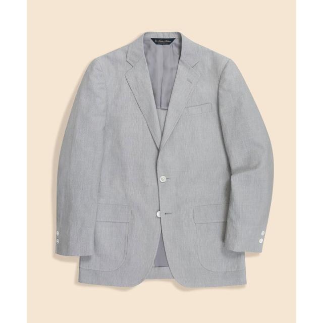 【NEW】ブルックスブラザーズ（Brooks Brothers）/コットン／ラミー　コードレーン　段返り３釦　No．1サックジャケット　Traditional