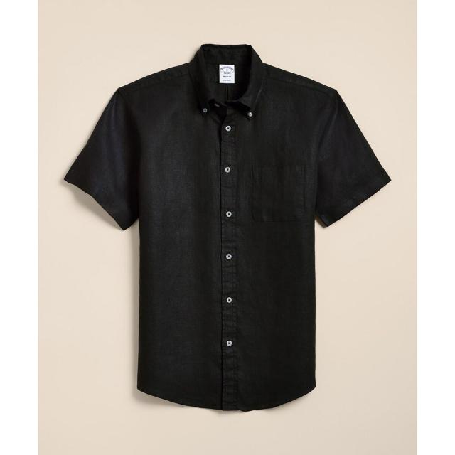 ブルックスブラザーズ（Brooks Brothers）/アイリッシュリネン　ショートスリーブ　カジュアルシャツ　Regular Fit