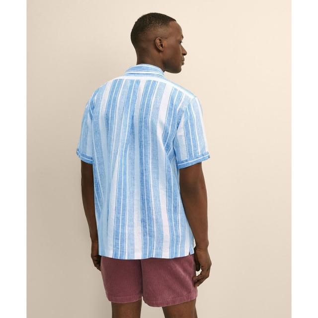 ブルックスブラザーズ（Brooks Brothers）/アイリッシュリネン　ストライプ　キャンプシャツ　Regular Fit_3