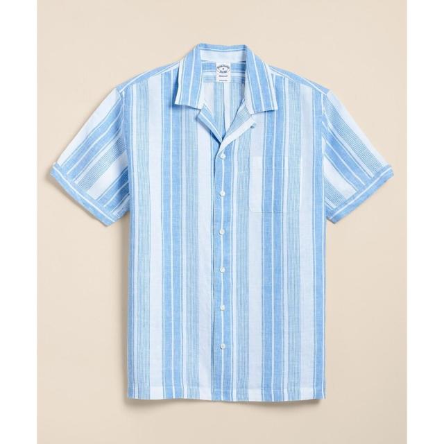 ブルックスブラザーズ（Brooks Brothers）/アイリッシュリネン　ストライプ　キャンプシャツ　Regular Fit_4