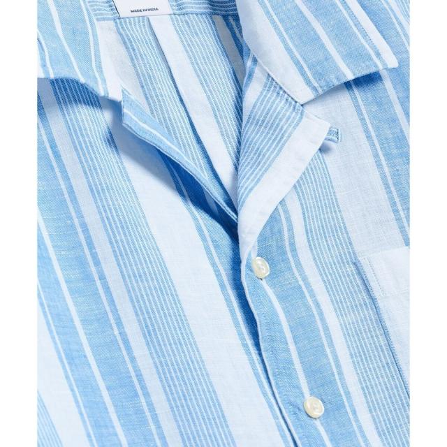 ブルックスブラザーズ（Brooks Brothers）/アイリッシュリネン　ストライプ　キャンプシャツ　Regular Fit_5