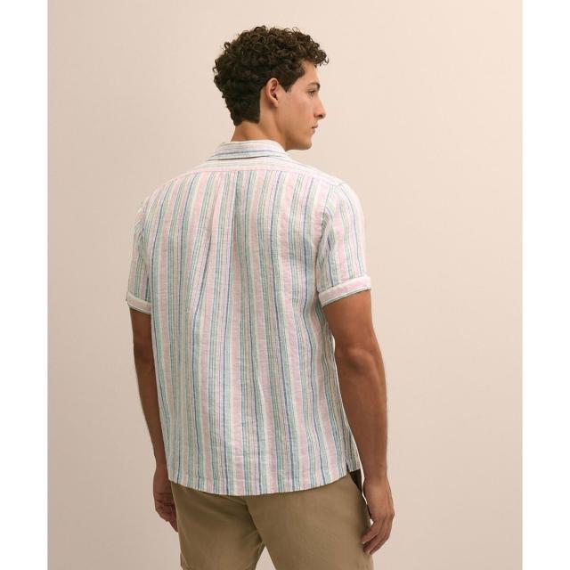 ブルックスブラザーズ（Brooks Brothers）/アイリッシュリネン　ストライプ　キャンプシャツ　Regular Fit_8