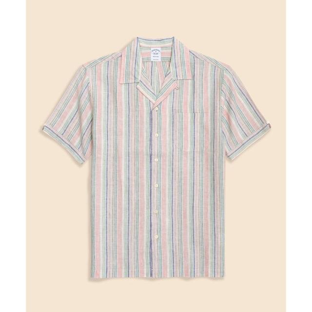 ブルックスブラザーズ（Brooks Brothers）/アイリッシュリネン　ストライプ　キャンプシャツ　Regular Fit_9