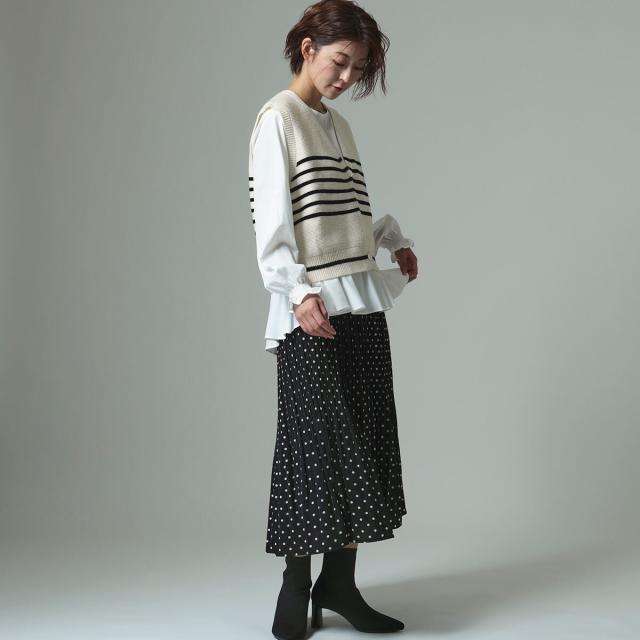 ナチュラルミストクラス（naturalmist Class）/ニットベスト&ペプラム