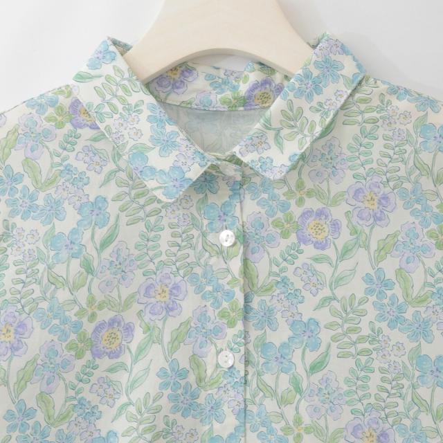 ナチュラルミストクラス（naturalmist Class）/総柄プリント七分袖ブラウス[41413753]natural mist_4