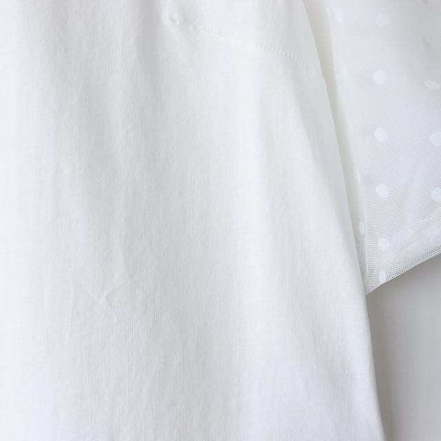 重ねチュール袖Tシャツ[30151129]＆Noel 重ねチュール袖Tシャツ[30151129]&Noel | アンドノエル(And Noel