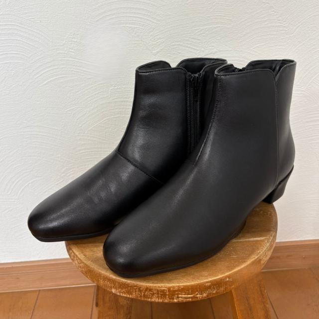 ケソウ（Kesou）/【19．5cm〜27．0cm】晴雨兼用ブーツ（4cmヒール・ラウンドトゥ）