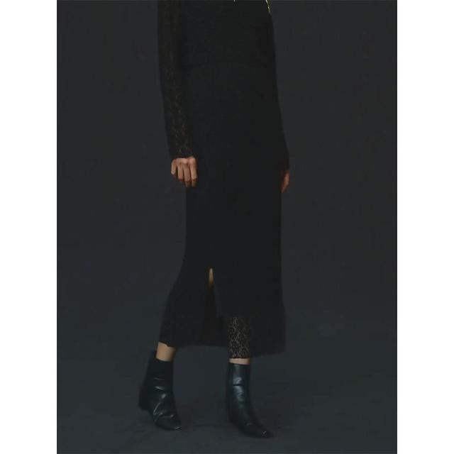 アンプル（Ample）/レースニットナロースカート