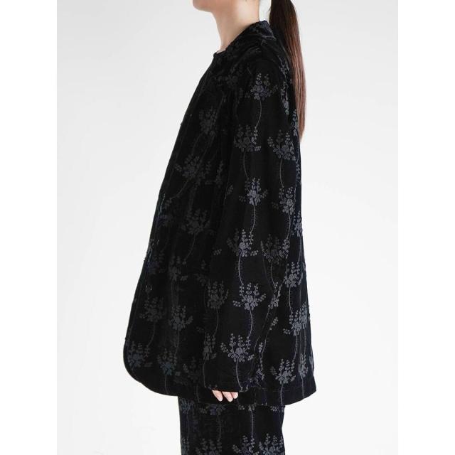 アンプル（Ample）/フラワー刺繍ベロアテーラードジャケットの通販はau