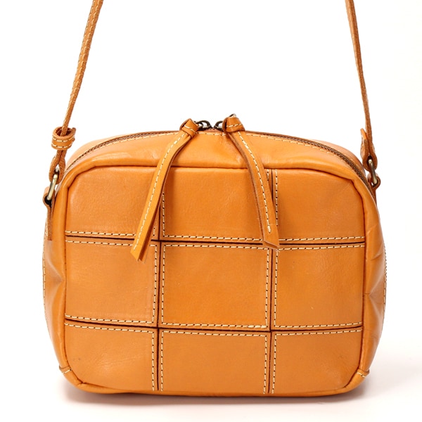 ピークスピーク（PEAKSPEAK）/ピークスピーク PEAKSPEAK / 牛革パッチワークスクエアショルダー