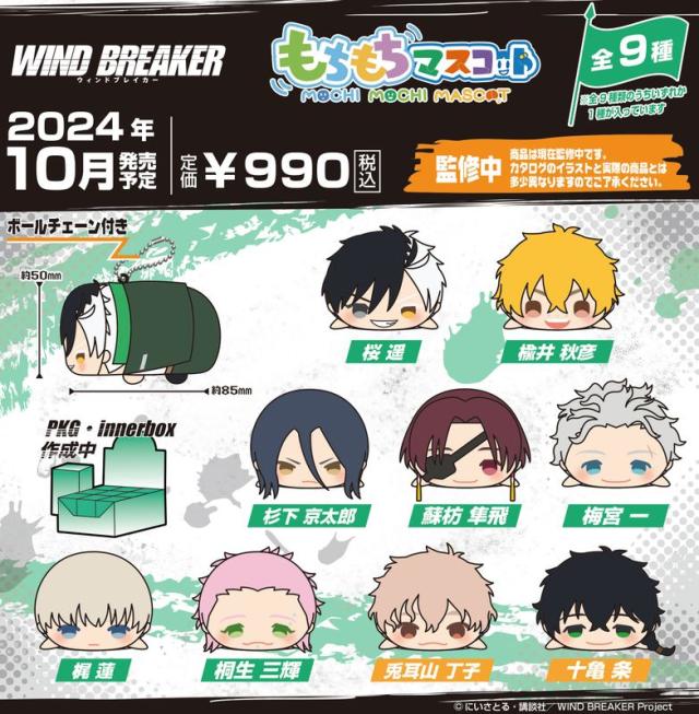 colleize（colleize）/【ランダム】WIND BREAKER_もちもちマスコット【BOX/9個入り】
