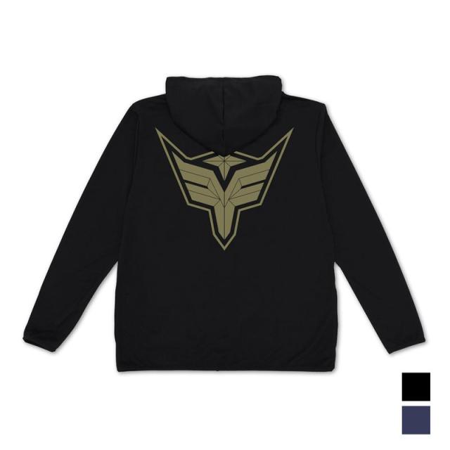 colleize（colleize）/勇気爆発バーンブレイバーン_M_ブレイバーンロゴ 薄手ドライパーカー/BLACK−